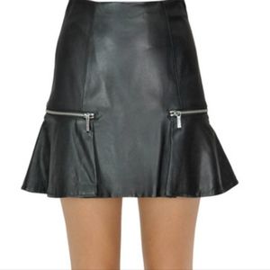 Michael Kors mini leather skirt